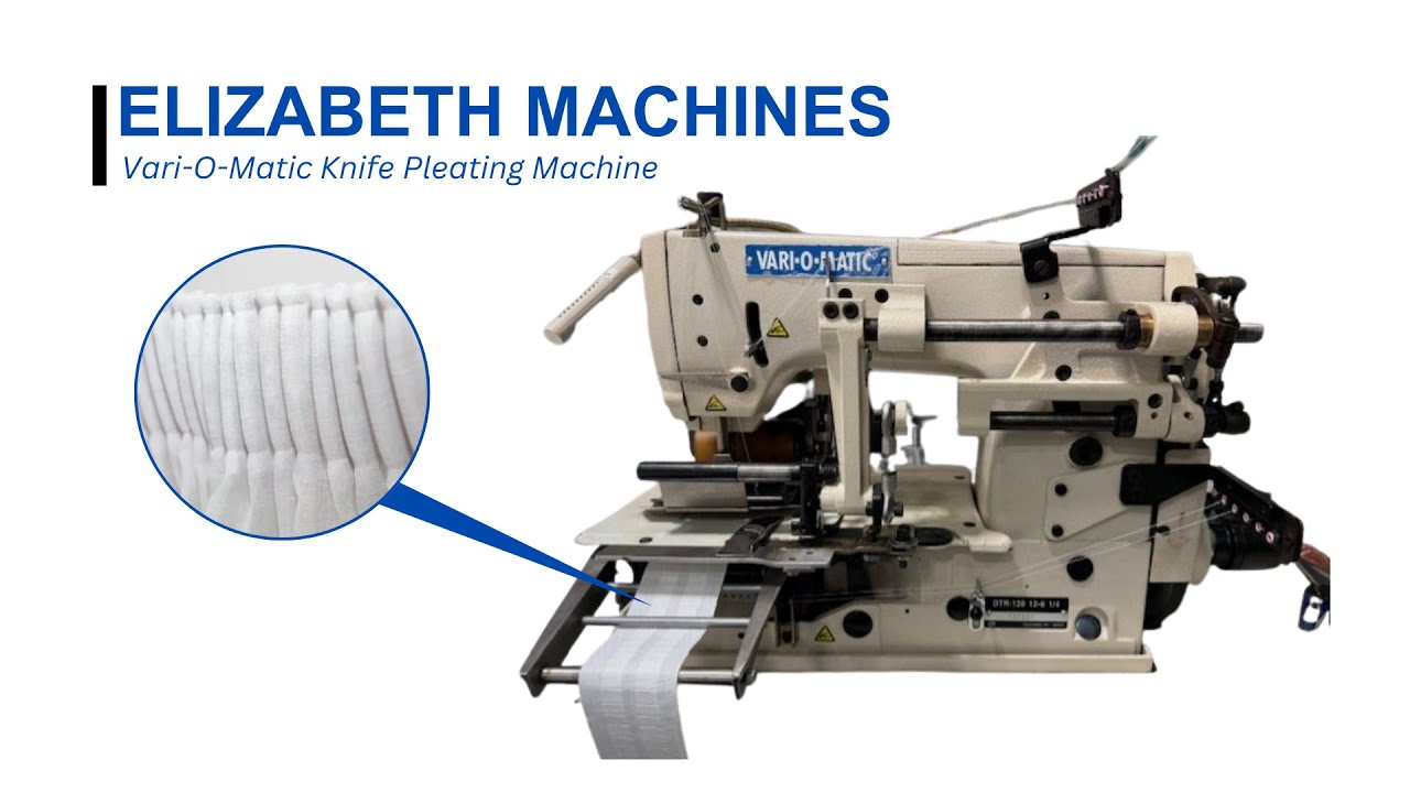 Vari O Matic DTR 120 Knife Pleating Machine Promo Video