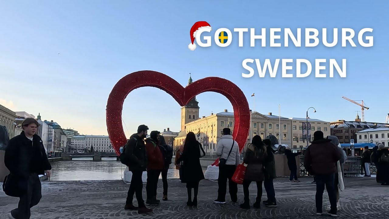 Christmas Shopping in Gothenburg | Walking Tour 4K