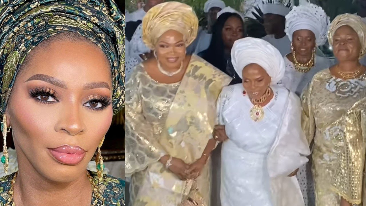 Grand Arrival of Shade Okoya's Mum To Her 80th Birthday Party
