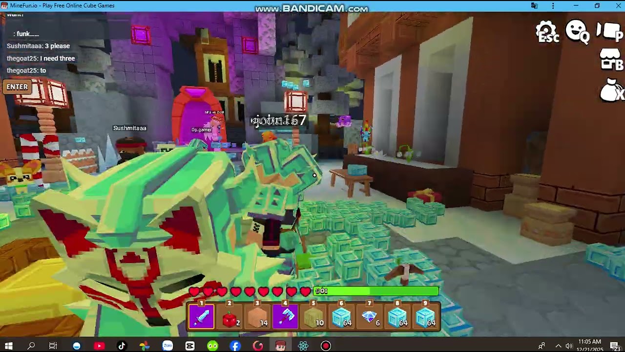 Minefun.io map bị lỗi hả tarrr =))