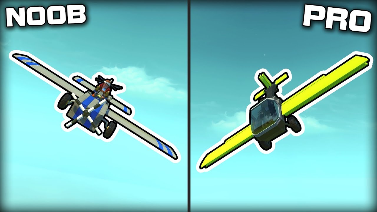 NOOB vs PRO Plane Racing Challenge! (Scrap Mechanic Gameplay)