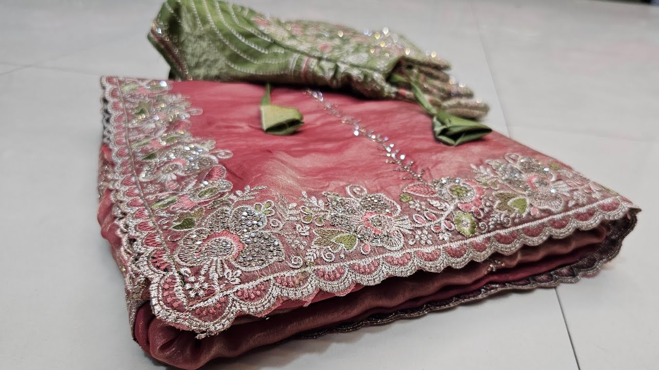 🔥लो आ गई रेडिमेट ब्लाउज वाली शानदार साड़ी🔥9313419498# new saree collection#party wear sarees#sadi 