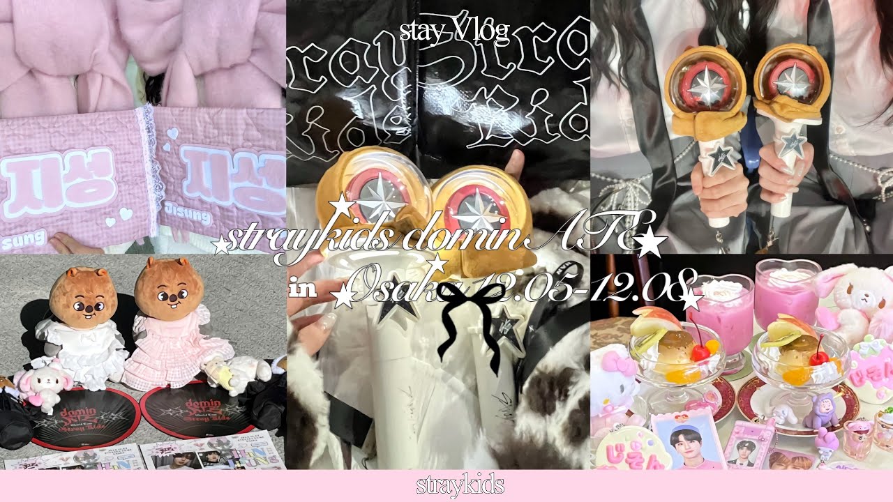 [STAY Vlog]straykids dominATE in Osaka12/5-12/8🕯🎀/アプグレ席 /オタ活/ジソンペン/ #dominATE JAPAN#스테이브이로그