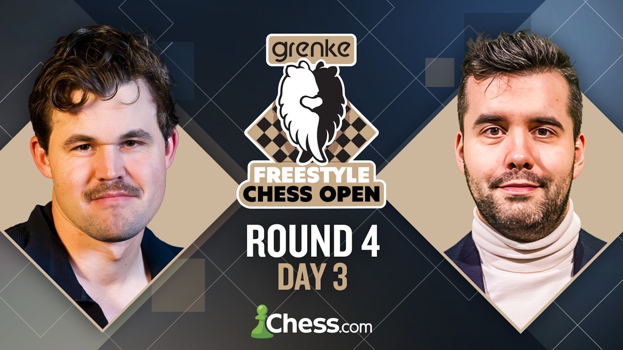 Grenke Freestyle Chess Open 2026: Magnus v. Tabatabaei & Ian v. Parham Headline! Rd 4