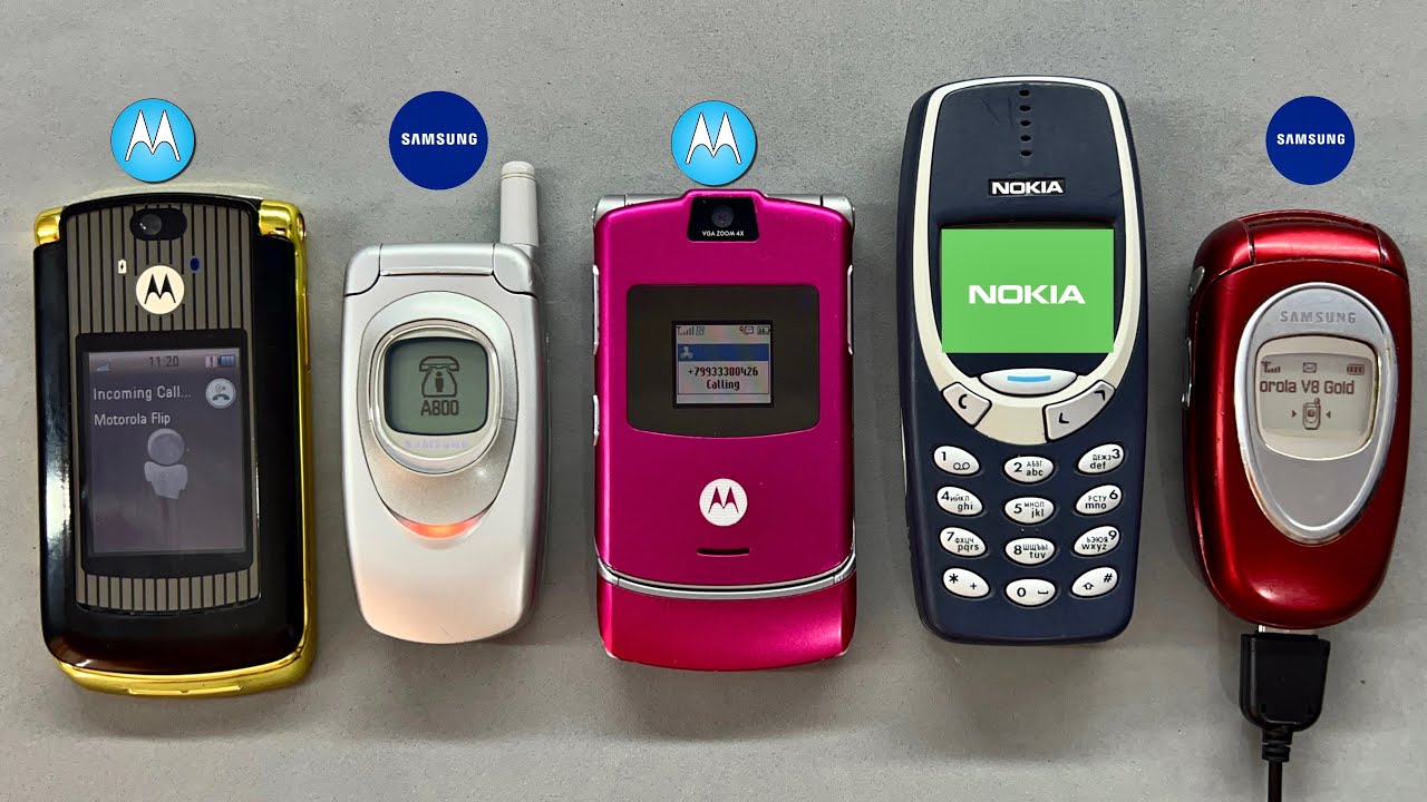 Ringing Incoming Call Samsung A800, X460 + Motorola Razr V3, V8 + Nokia 3310