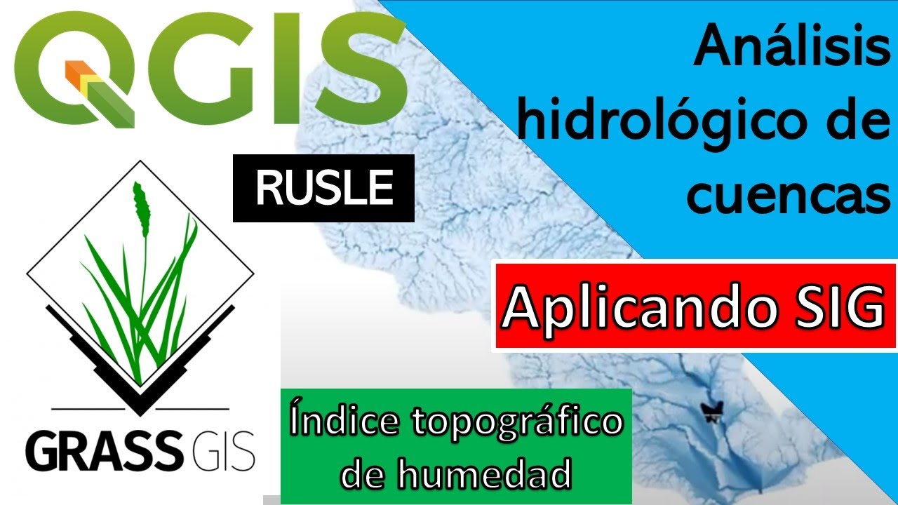 QGIS y GRASS. Análisis hidrológico de cuencas. Índice topográfico de humedad y datos para RUSLE