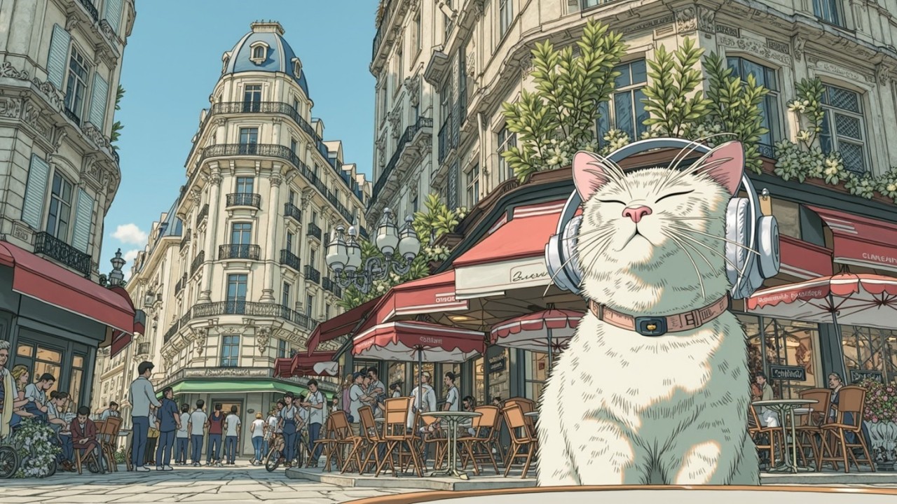 Мягкие джазовые LoFi биты для учебы и релаксации от Meow Lofi