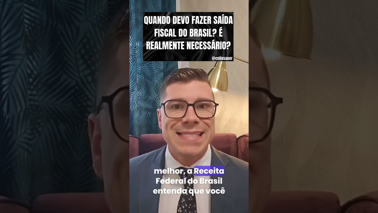 QUANDO DEVO FAZER SA&Iacute;DA FISCAL DO BRASIL? &Eacute; REALMENTE NECESS&Aacute;RIO?