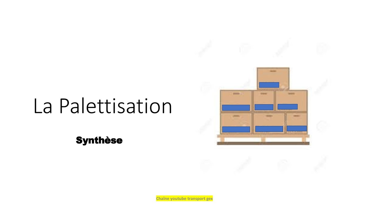 Palettisation synth&egrave;se de cours logistique avec exercices application corrig&eacute;s