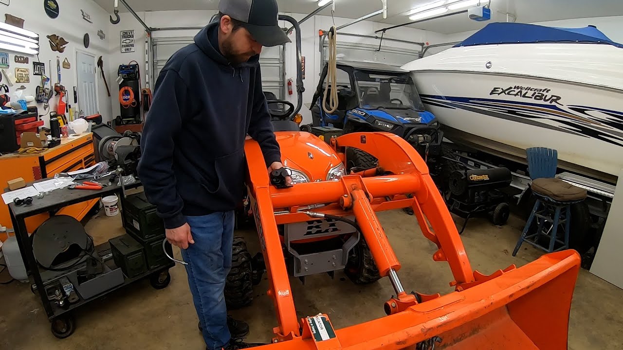 Summit Hydraulics third function install on a Kubota BX-25