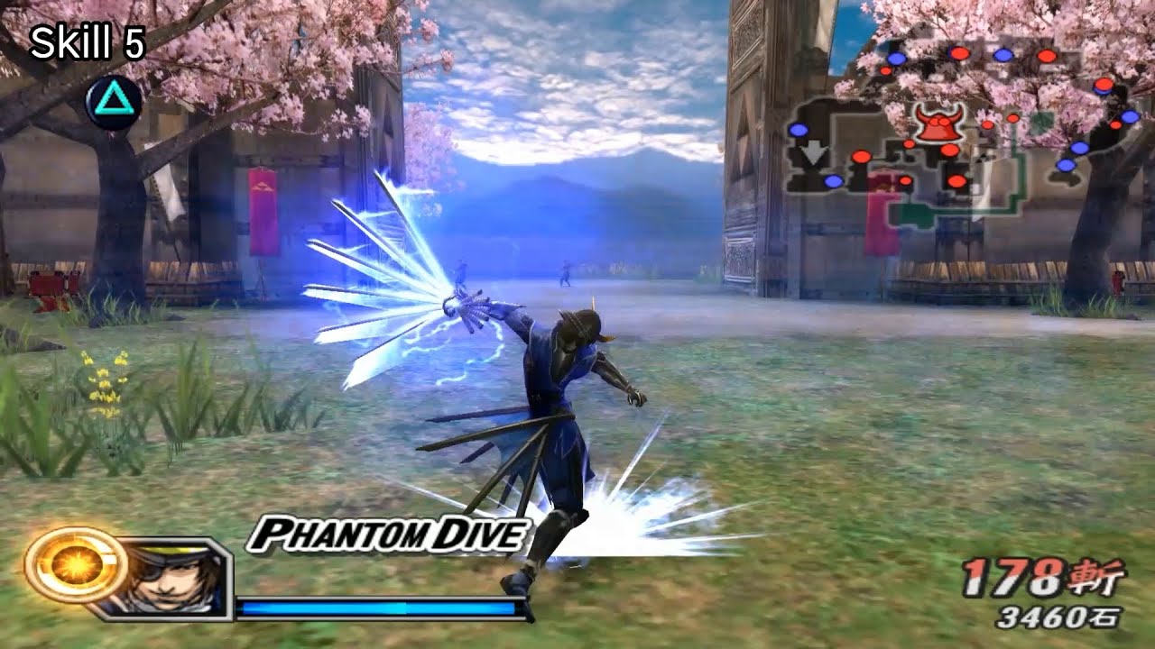 Sengoku BASARA 2 : Heroes | Date Masamune moveset showcase「戦国BASARA2英雄外伝」