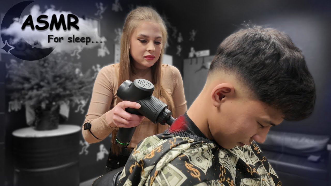 💈This Massage Knocked Him Out 😴 | ASMR Barbershop