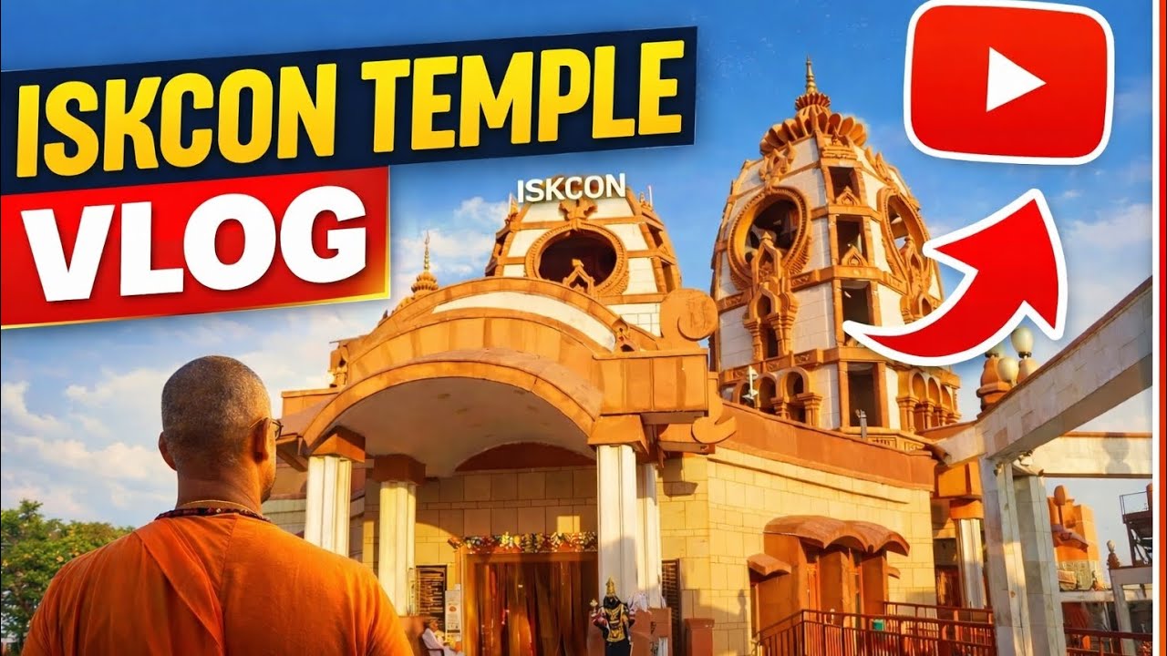 ✨ ISKCON Temple Vlog | Full Tour | Peaceful & Spiritual Experience 🙏