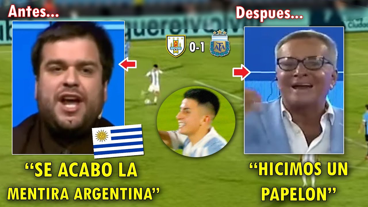 URUGUAYOS MENOSPRECIABAN A ARGENTINA y ARGENTINA LES CALLO LA BOCA | ARGENTINA VS URUGUAY 1-0 HOY