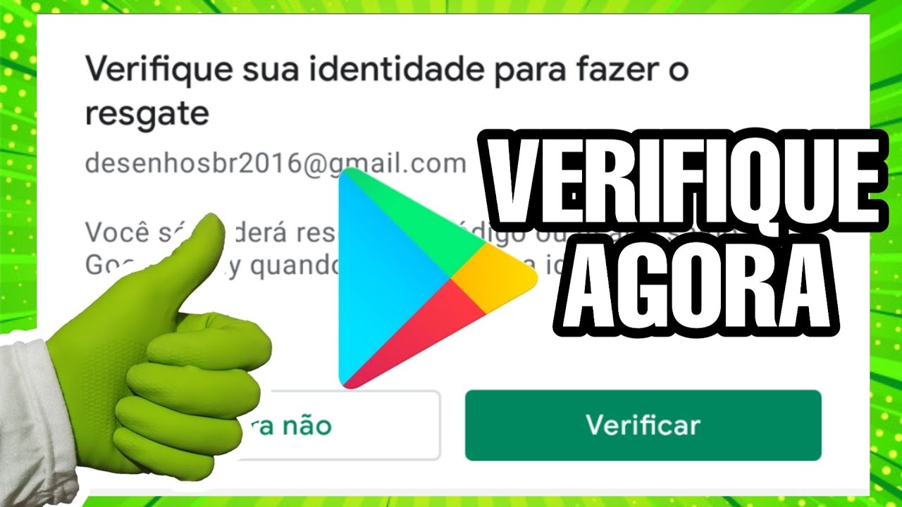 Como confirmar sua IDENTIDADE na PLAY STORE, ( Verifique sua identidade na Google Play)