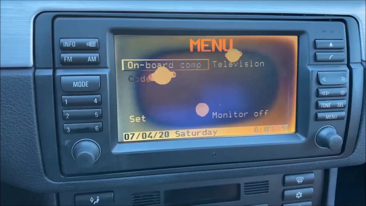 Topaz Blue E46 Radio