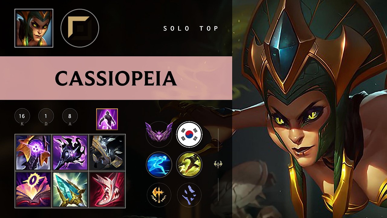 Cassiopeia Top vs Yone - KR Master Patch 26.10