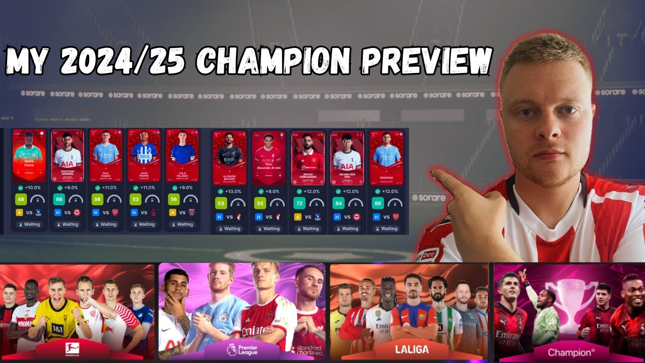 My 24/25 Champion Europe Setup On Sorare 👀