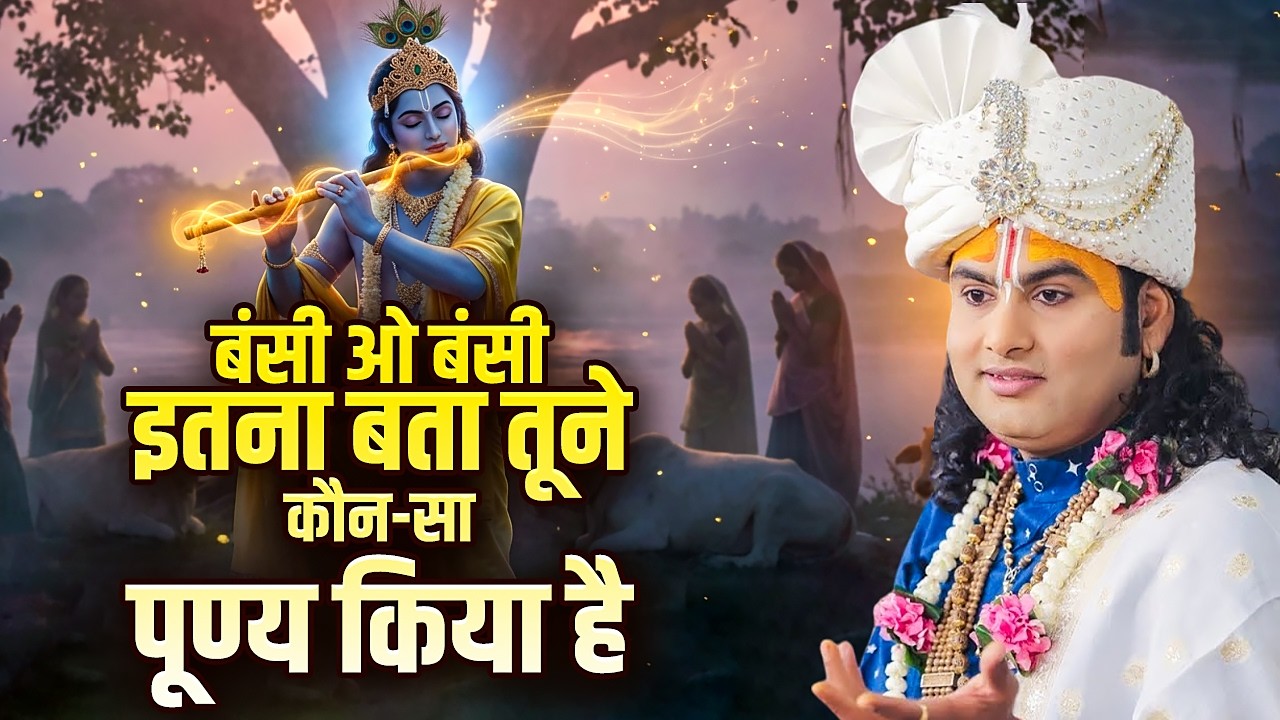 बंसी ओ बंसी इतना बता तूने कौन-सा पूण्य किया है | Basi O Bansi | अनिरुद्धाचार्य जी  महाराज