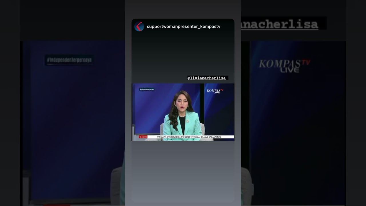 Liviana Cherlisa Penyiar berita Kompas TV cantik dan menarik! #youtubeshorts#viral #shortvideo#share