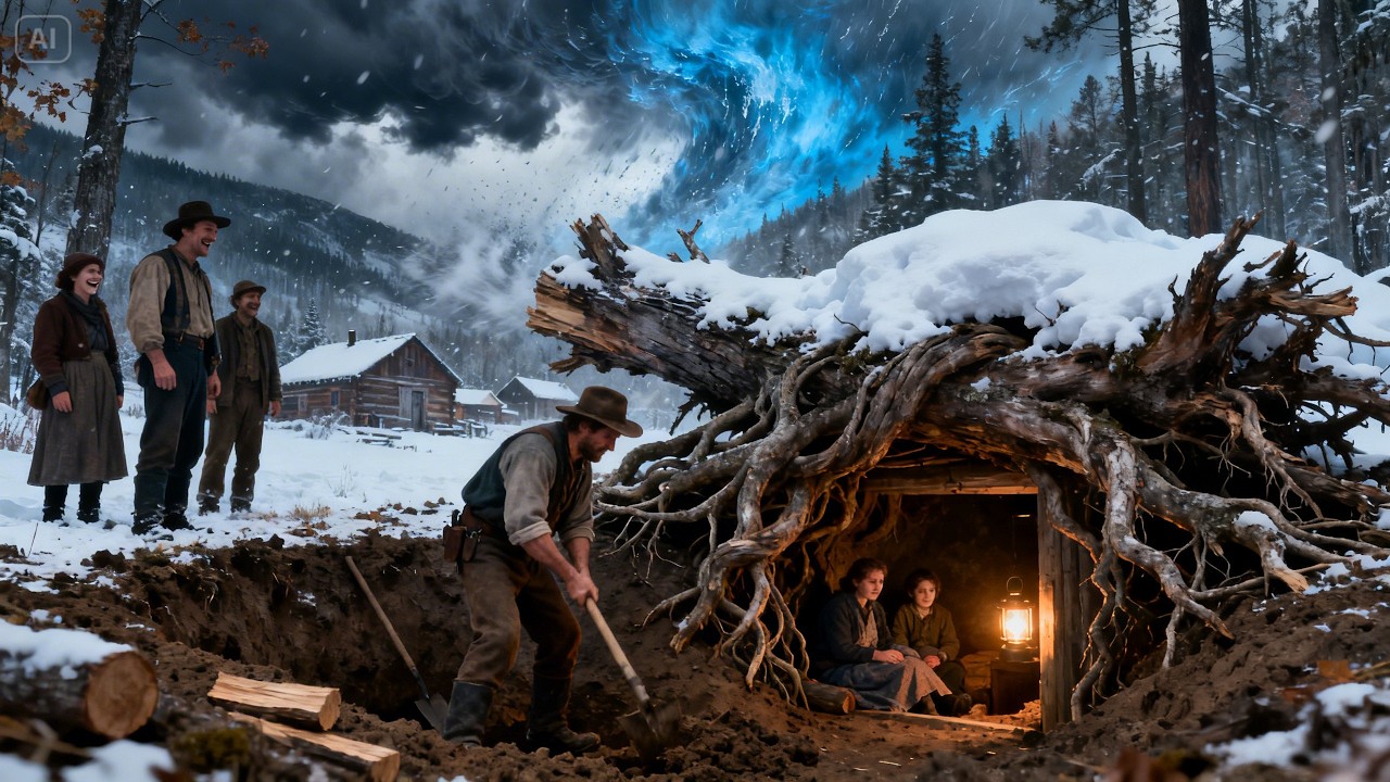 NEIGHBORS MOCKED WHEN HE DUG UNDER A DEAD TREE — UNTIL HIS FAMILY SURVIVED WINTER