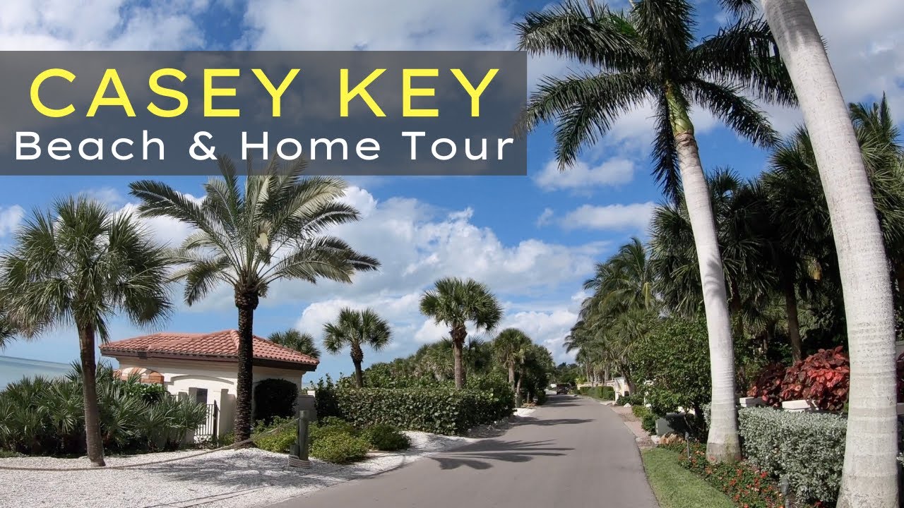 CASEY KEY FLORIDA Bike Tour - The Hollywood Hills of Sarasota, West Coast Florida