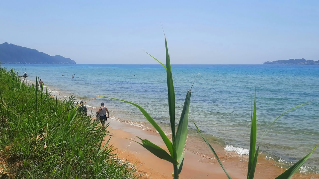 SEASIDE WALK Arillas Beach CORFU  #kerkyra #beachwalk #korfu #corfu #corfuisland