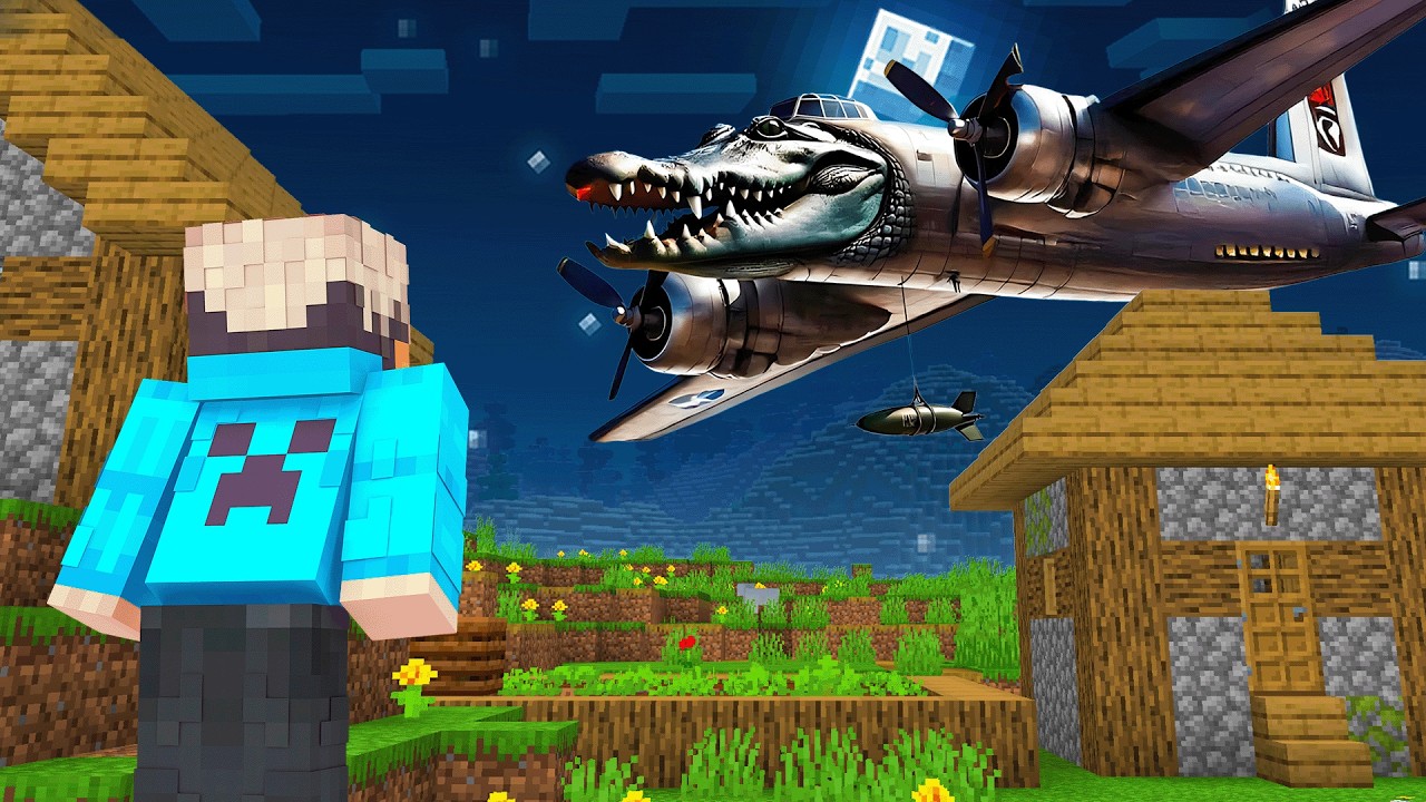 Ich habe BOMBARDINO CROCODILO gefunden in Minecraft!