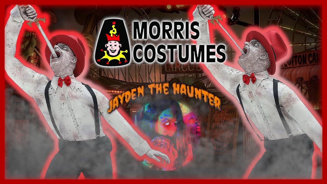 UNBOXING & SET UP | Morris Costumes Sword Swallower Circus Act Life Size Halloween Animatronic Prop