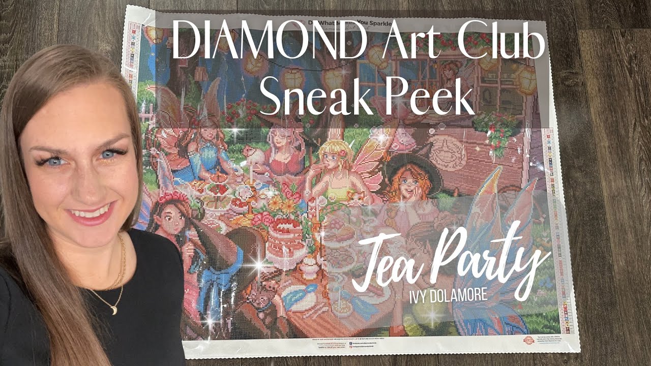 Diamond Art Club Sneak Peek “Tea Party” by Ivy Dolamore