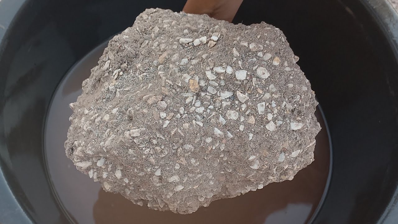 Huge👌 stoney texture shapes crumbling and dipping in water | Soft and dusty | super relaxing