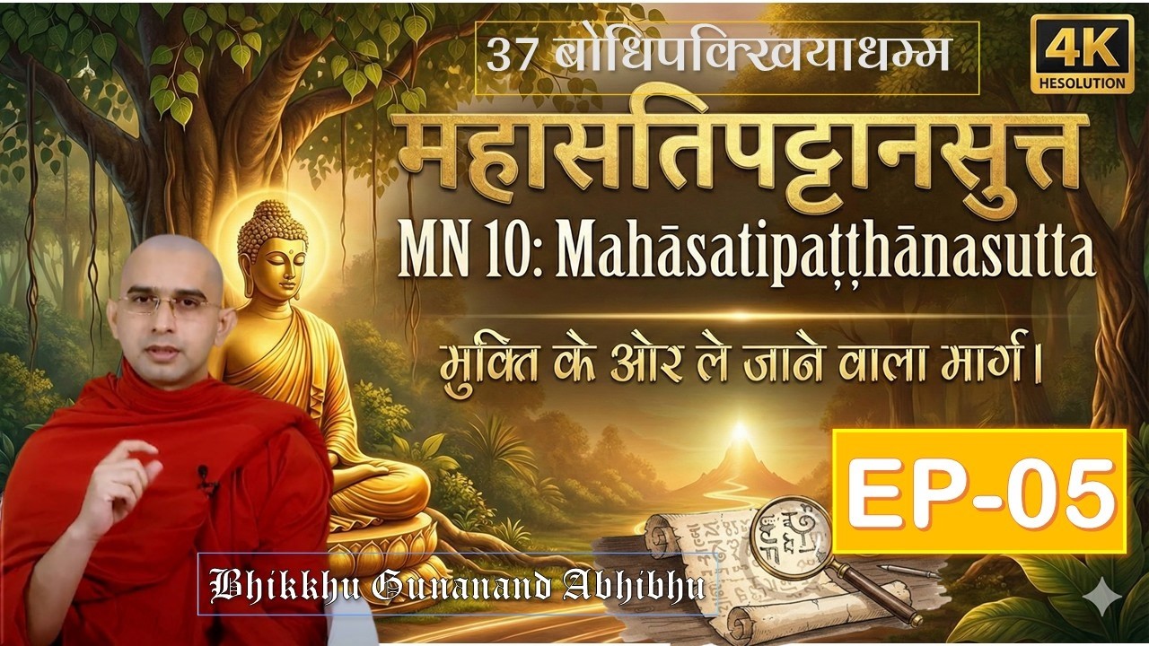 अशुभ भावना सीखें ! | 37 बोधिपक्षिय धर्म | महासतिपट्ठानसुत्त | Bodhipakkhiyādhammā l Bhante Gunanand