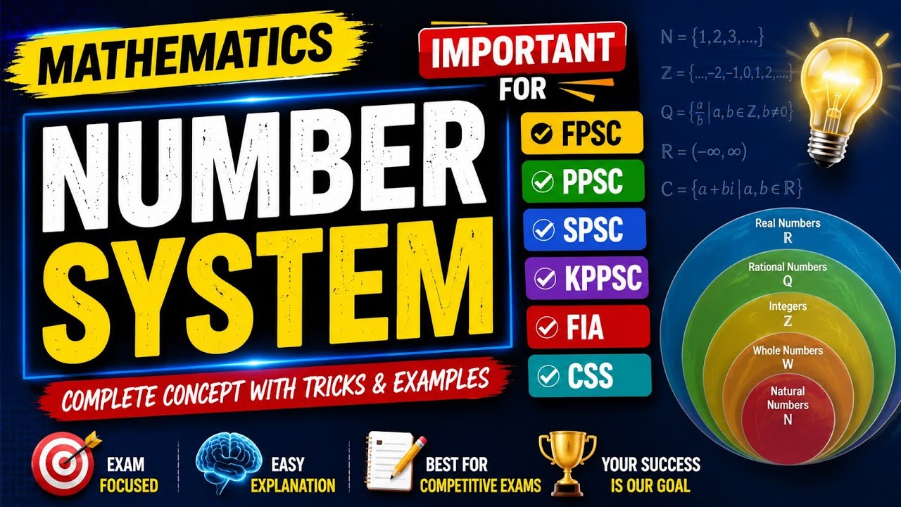 FIA Written Test Preparation 2026 || Mathematics For All Competitive Exams 