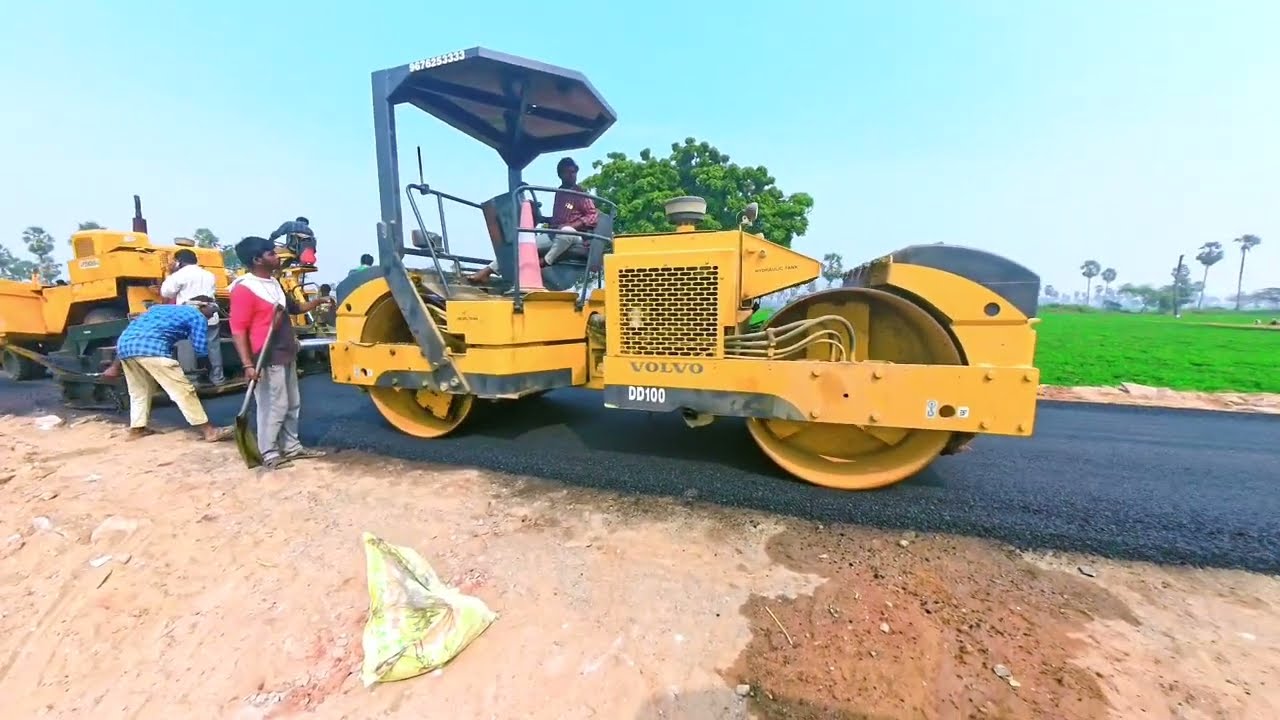 Road work and village 🛣️