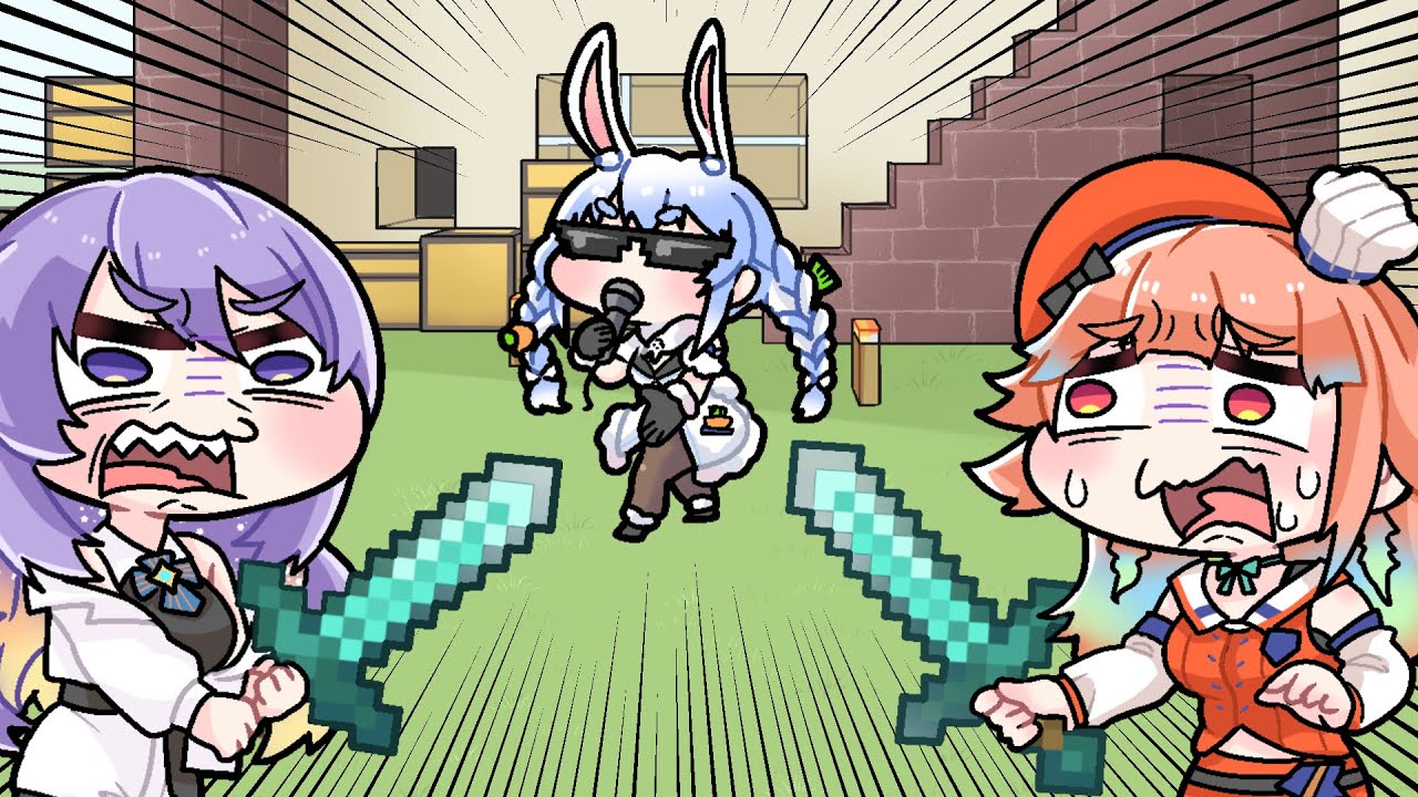 Kiara and Moona’s fight for Pekora【Komainu/Clip/Hololive】