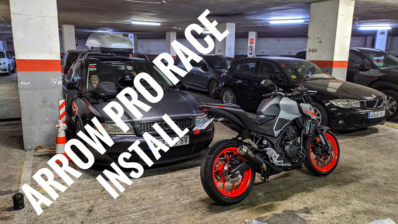 Yamaha MT03 2020 | Arrow Pro Race Slip-on Exhaust |Sound Check | Fender Delete | Eliminator