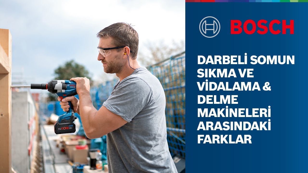 BOSCH PROFESSIONAL İLE EĞİTİM: DARBELİ SOMUN SIKMA VE VİDALAMA&DELME MAKİNELERİ ARASINDAKİ FARKLAR