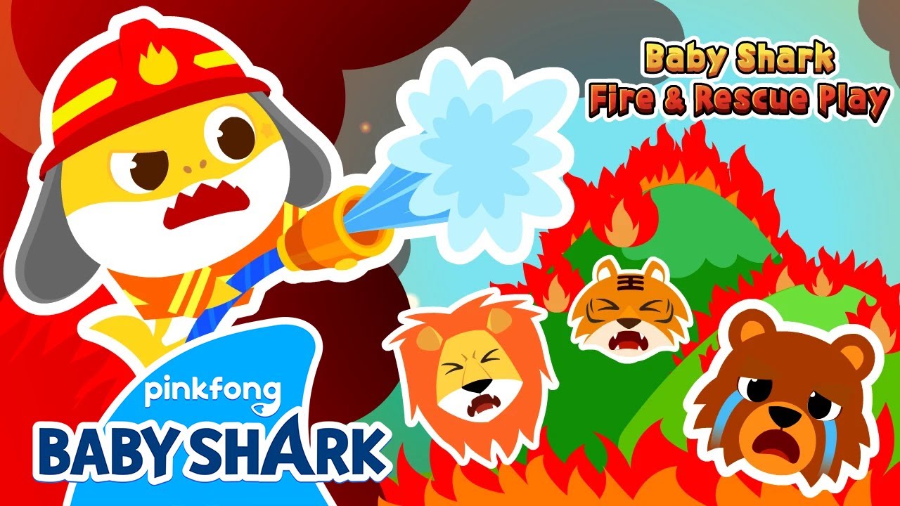 [🧑&zwj;🚒NEW] Help! There's a Forest Fire! | Baby Shark Fire & Rescue Play | Baby Shark Official