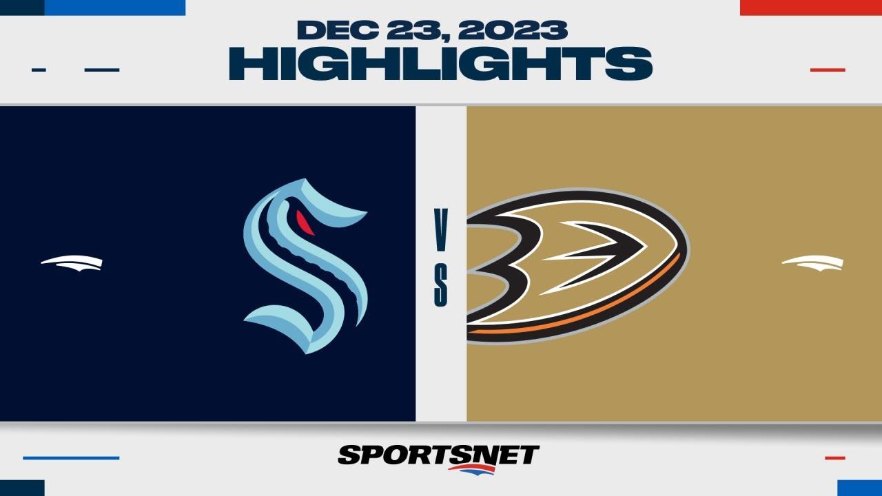 NHL Highlights | Kraken vs. Ducks - December 23, 2023