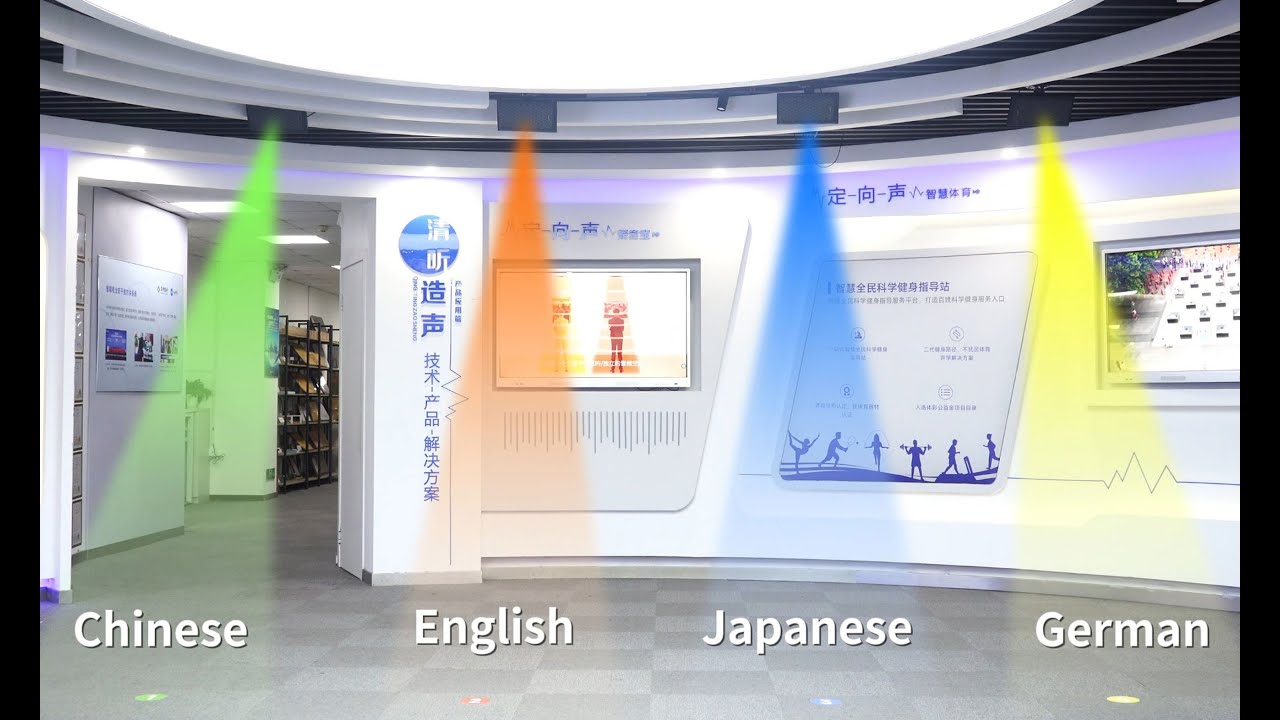 4 Languages, 4 Sound Zones, 1 Space: Zero Interference with Audfly's Directional Speakers!
