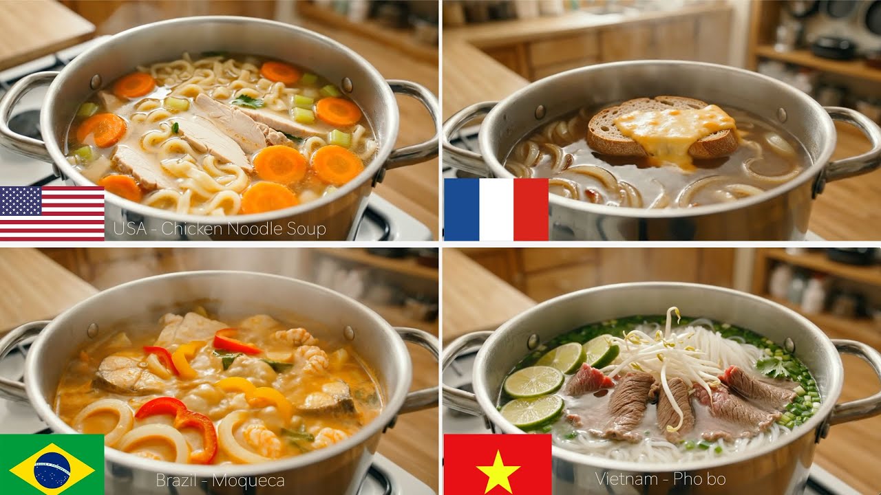 ASMR: 20 Soups From 20 Countries