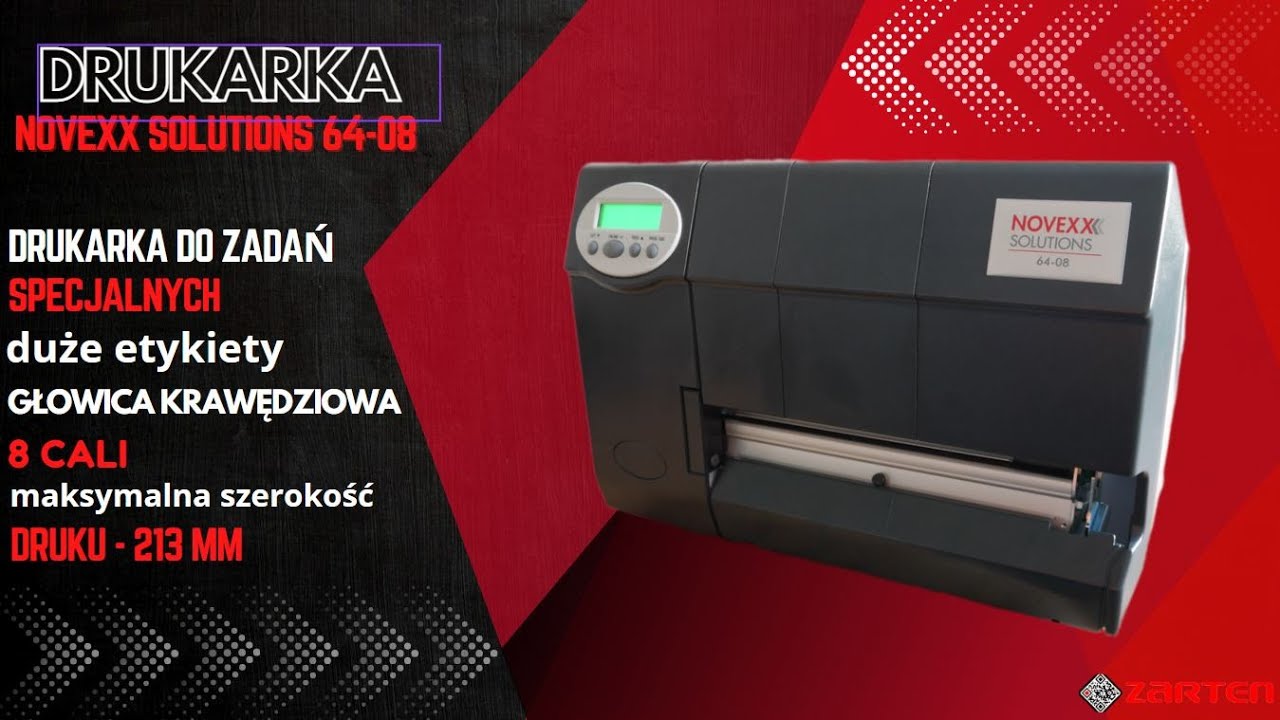 NOVEXX SOLUTIONS 64 - DRUKARKA TERMOTRANSFEROWA Z GŁOWICĄ KRAWĘDZIOWĄ 8 CALI