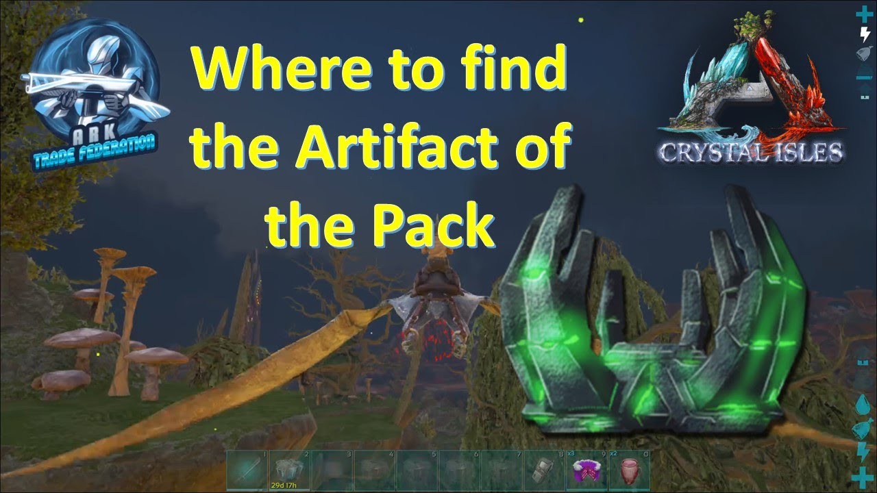 ARK Official PVE: Where to find the Artifact of the Pack on Crystal Isles!!!