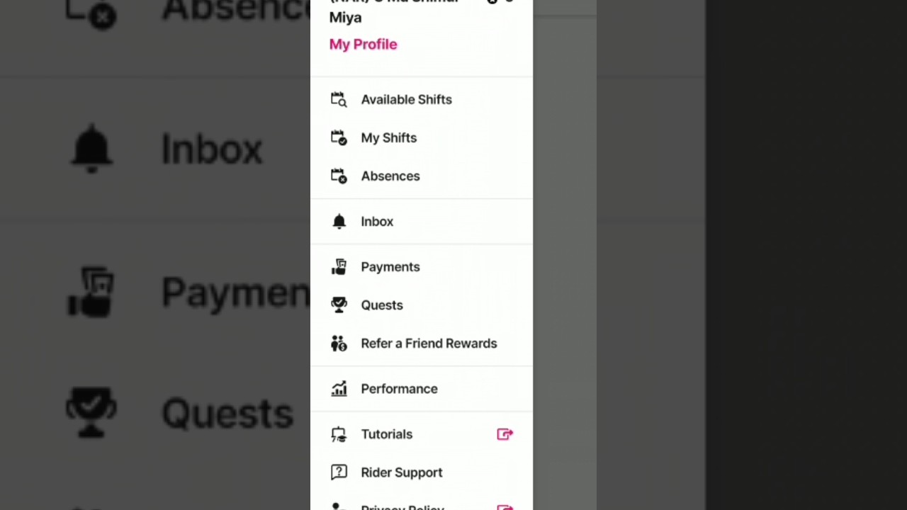#rideeapp #foodpanda rider app setting #foodpanda #settings #app #rider