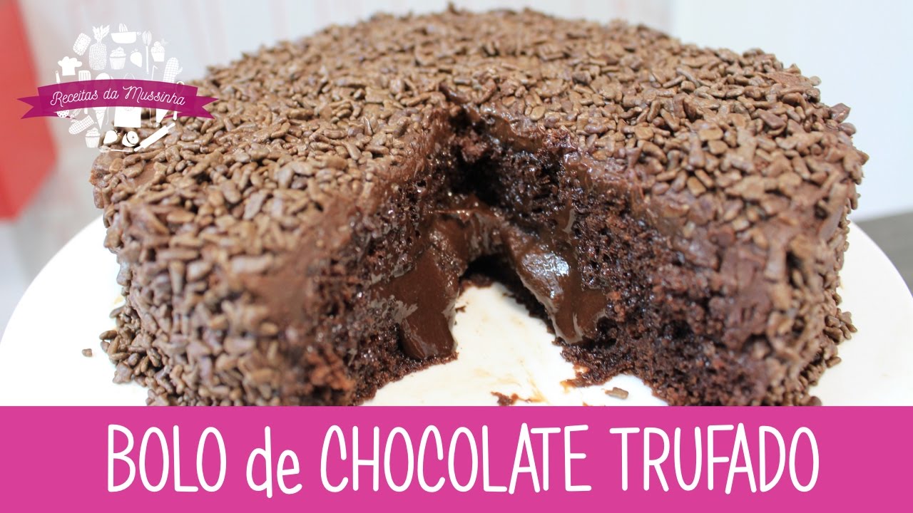 BOLO de CHOCOLATE TRUFADO - Episódio 229 - Receitas da Mussinha