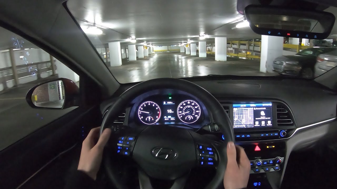 2020 Hyundai Elantra Limited - POV Night Drive (Binaural Audio)