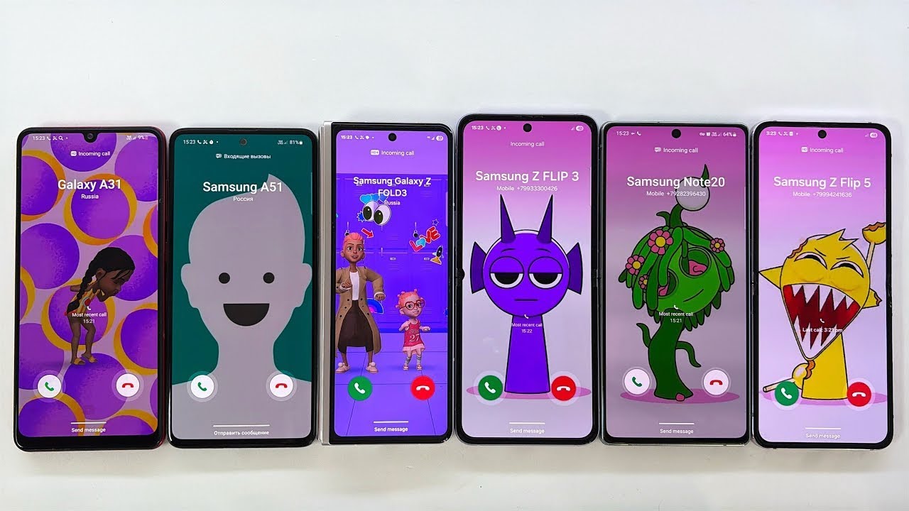 Incoming + Outgoing Call Samsung Note 20, Z Flip5, Z Flip 3, Z Fold 3, Galaxy A532, Galaxy A51
