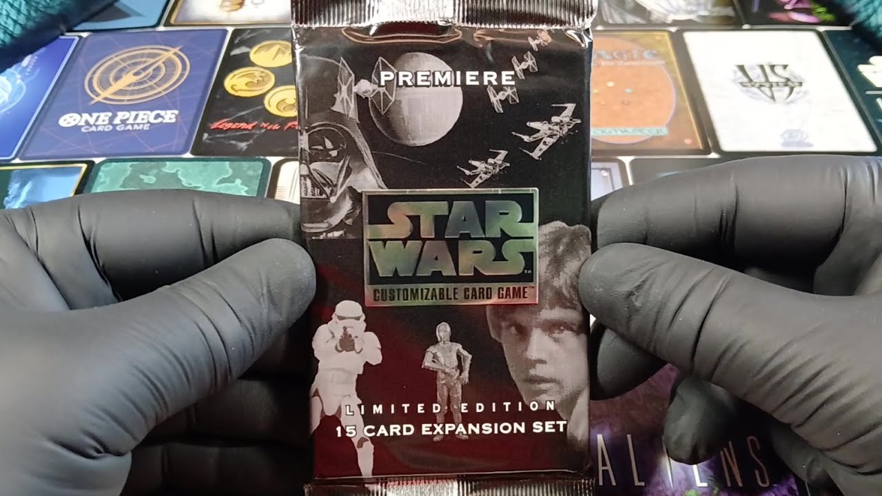 STAR WARS CCG - Premiere ENG Limited Edition Expansion Set booster pack opening