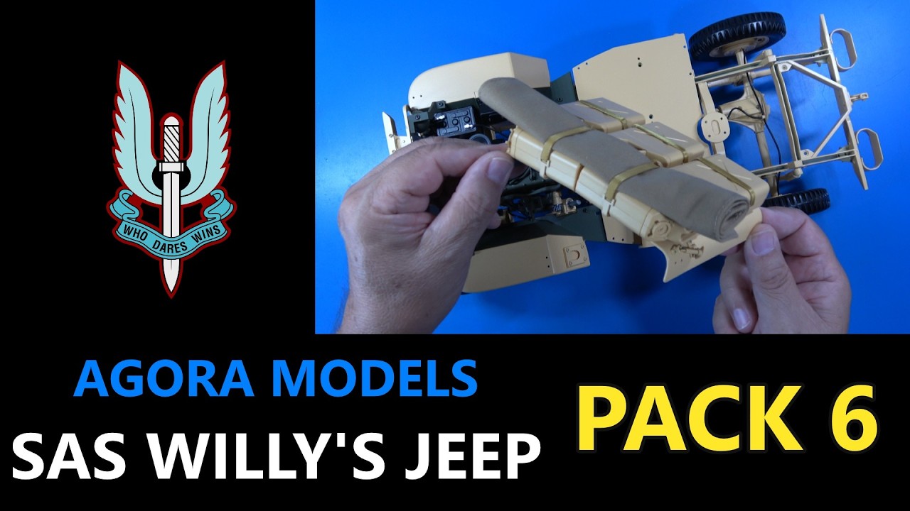 Build the British SAS Willy's Jeep Pack 6, Stages 39 to 45 from Agora Models