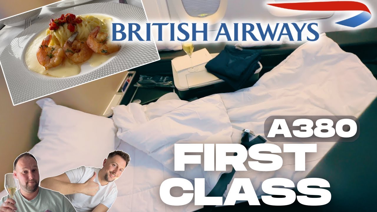 BA A380 | Первый класс | Лондон Хитроу — Бостон Логан Интернешнл | Тим и Мэтт